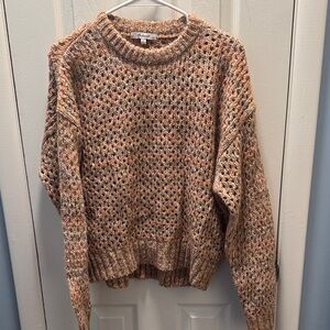 Madewell Crewneck Sweater - Tan and Brown